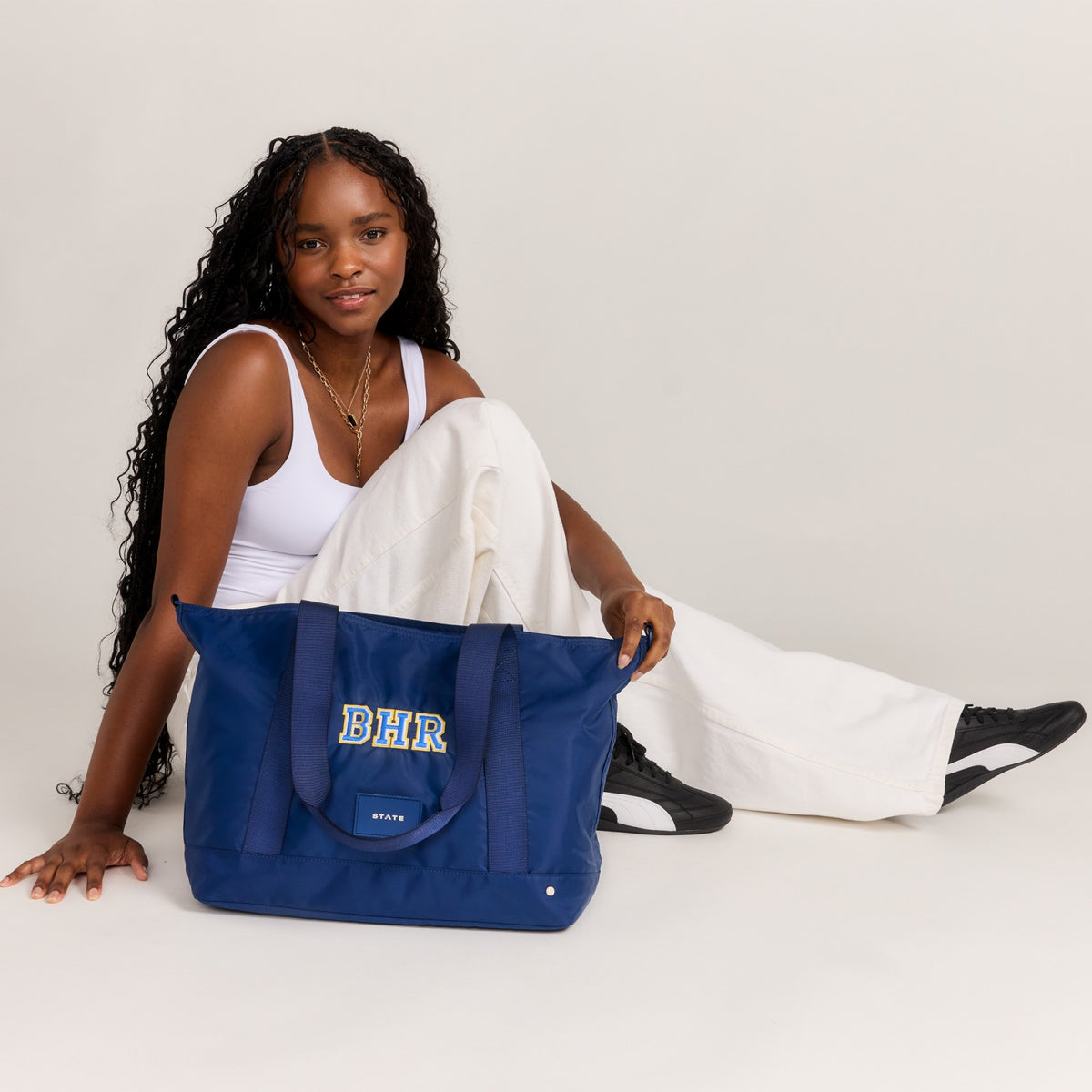 Graham Tote Nylon Navy | State Bags Discount