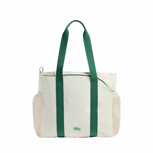 Riley Tennis Tote Nylon Ivory/Green | State Bags Trending