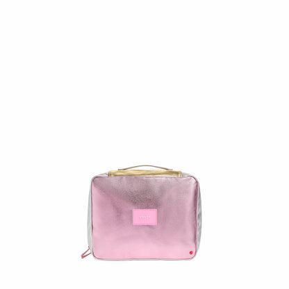 Bensen Toiletry Kit Large Metallic Pink/Silver | State Bags Premium