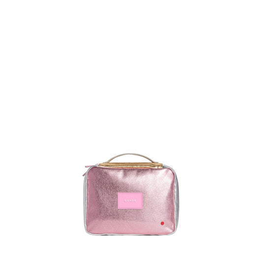 Bensen Toiletry Kit Metallic Pink/Silver | State Bags Popular