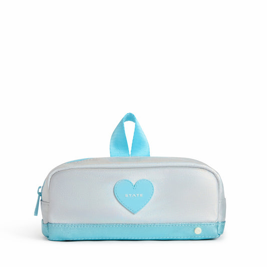 Clinton Pencil Case Metallic Blue Iridescent | State Bags Best Price