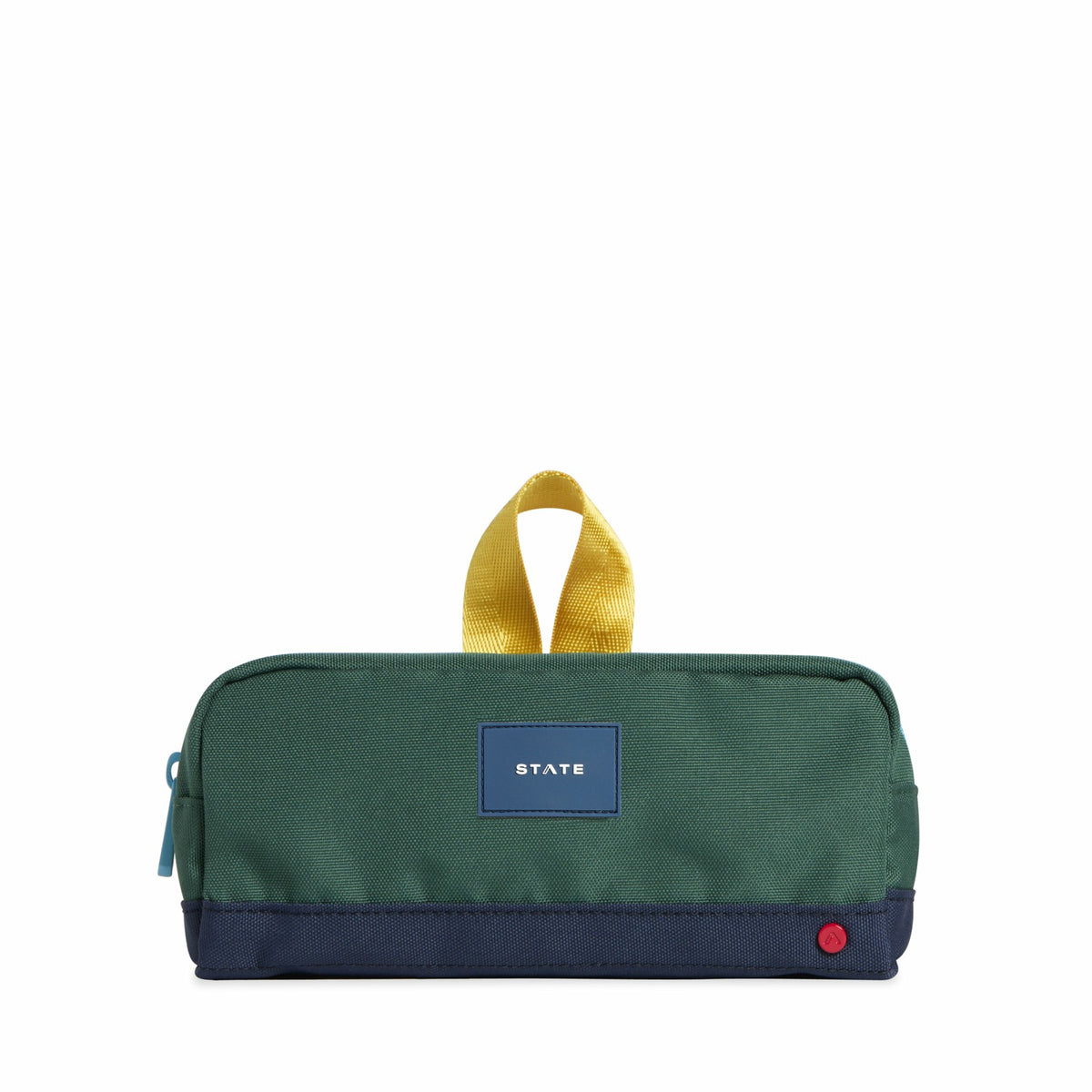 Clinton Pencil Case Color Block Green/Navy | State Bags Top Pick
