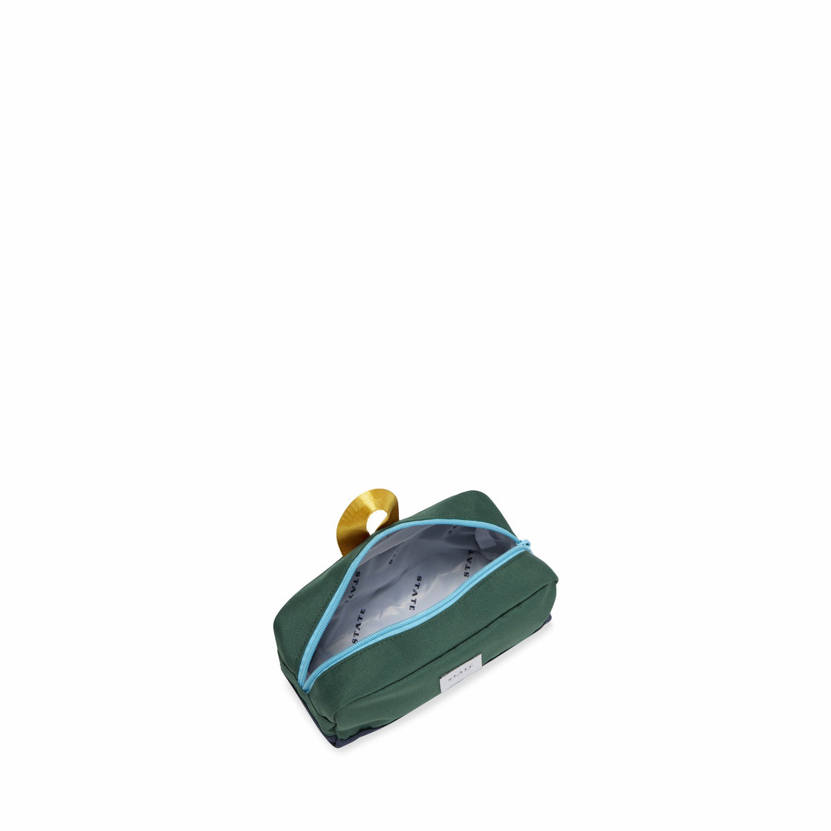 Clinton Pencil Case Color Block Green/Navy | State Bags Top Pick