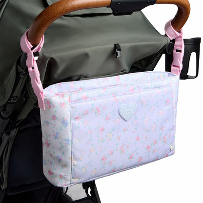 STATE x LoveShackFancy Stroller Organizer Nylon Confetti Bloom / Wildflower Blue | State Bags Signature