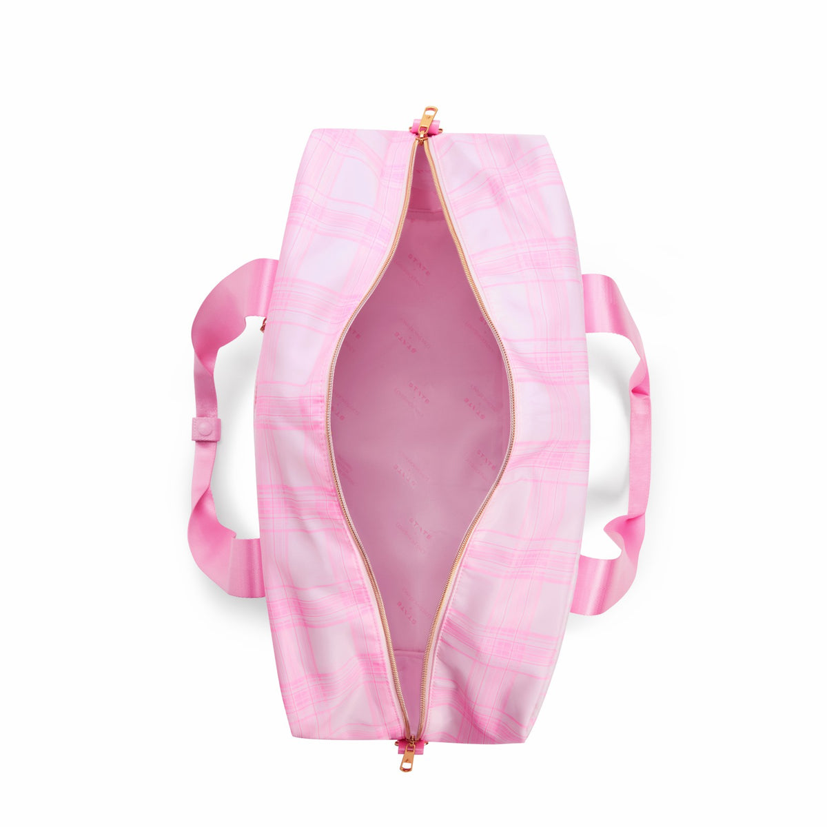 STATE x LoveShackFancy Wellington Weekender Nylon Pink Vanilla | State Bags Best Seller