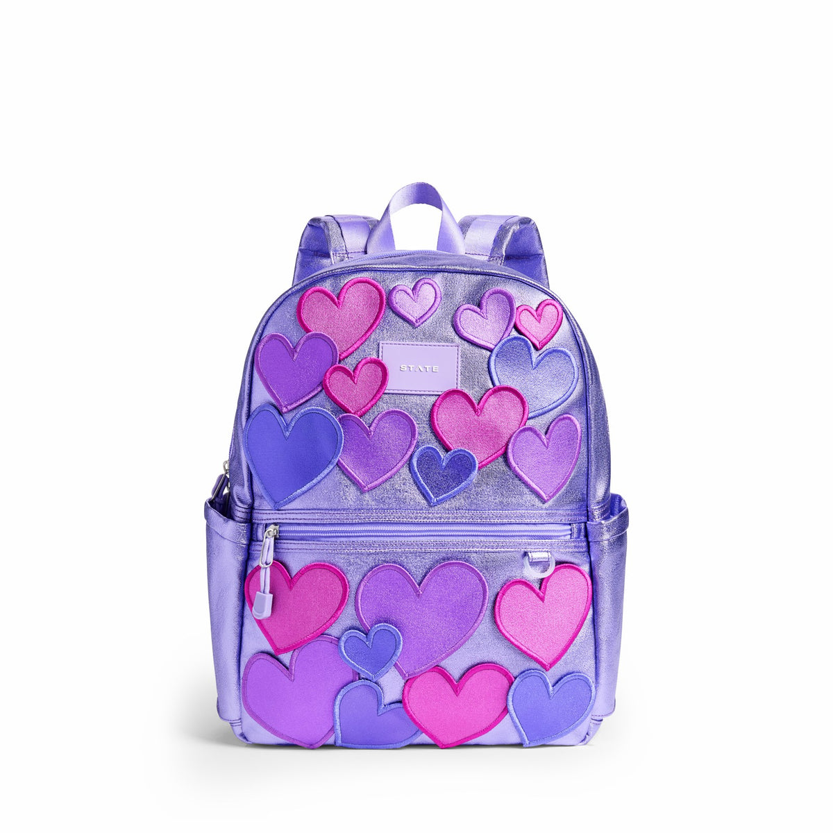 Kane Kids Travel Backpack Metallic 3D Hearts | State Bags Trending