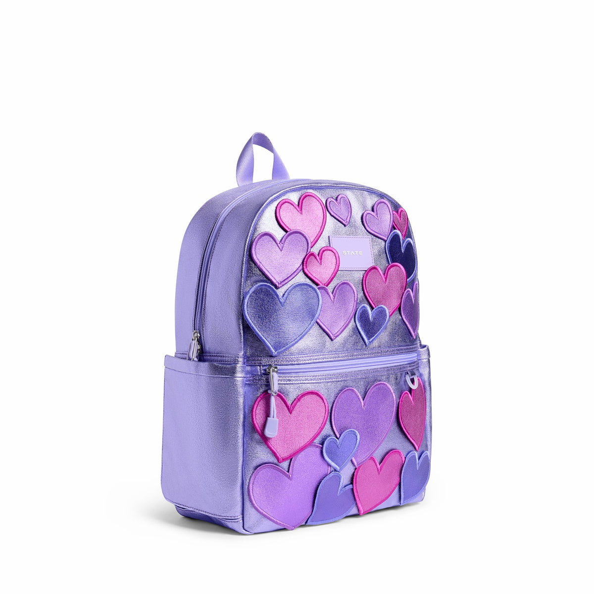 Kane Kids Travel Backpack Metallic 3D Hearts | State Bags Trending
