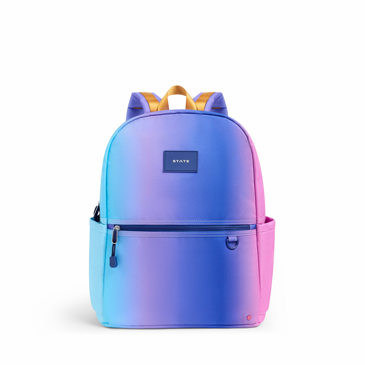 Kane Kids Double Pocket Recycled Polyester Canvas Blue Pink Gradient | State Bags Trending