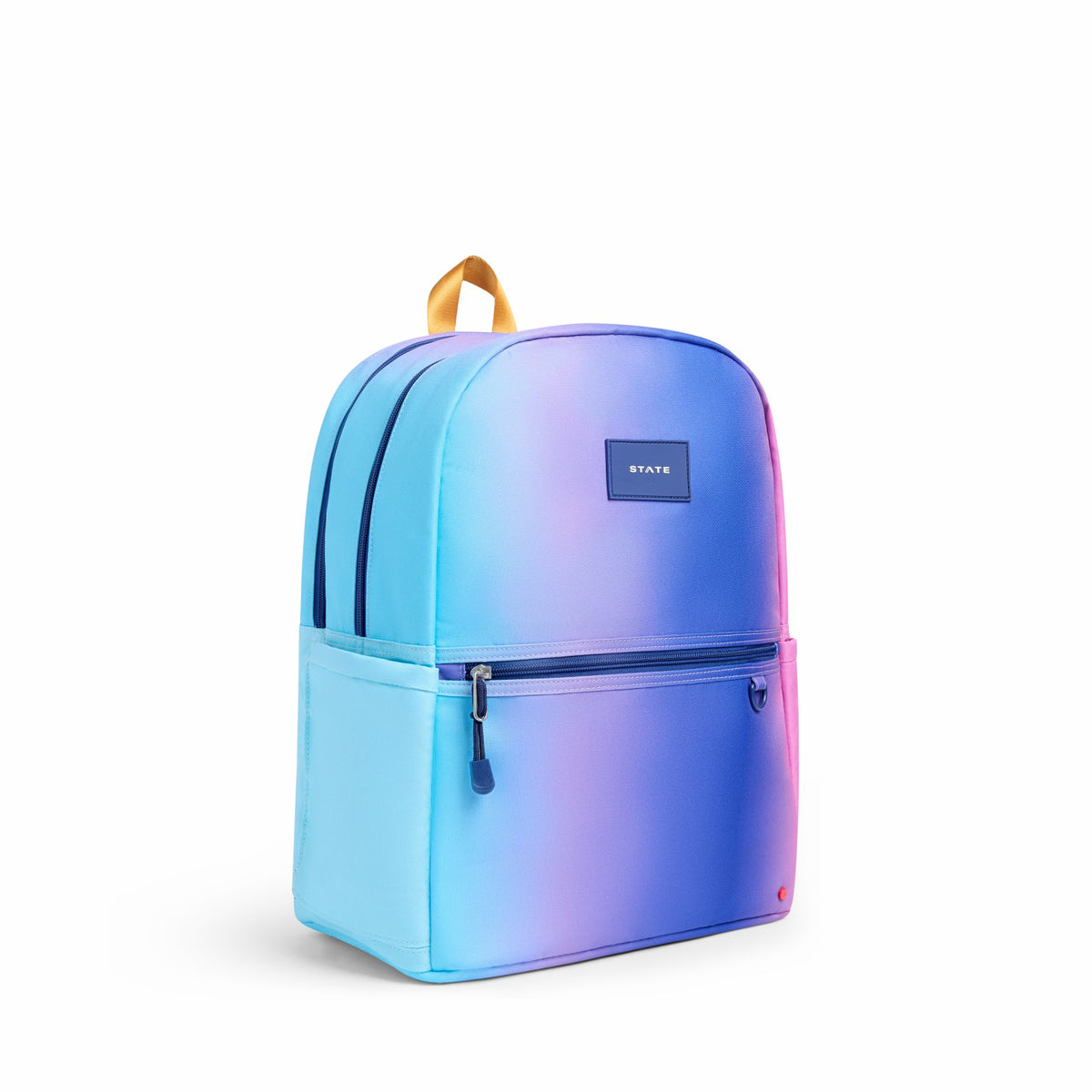 Kane Kids Double Pocket Recycled Polyester Canvas Blue Pink Gradient | State Bags Trending