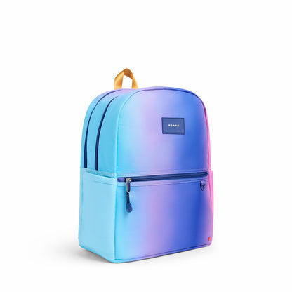 Kane Kids Double Pocket Recycled Polyester Canvas Blue Pink Gradient | State Bags Trending