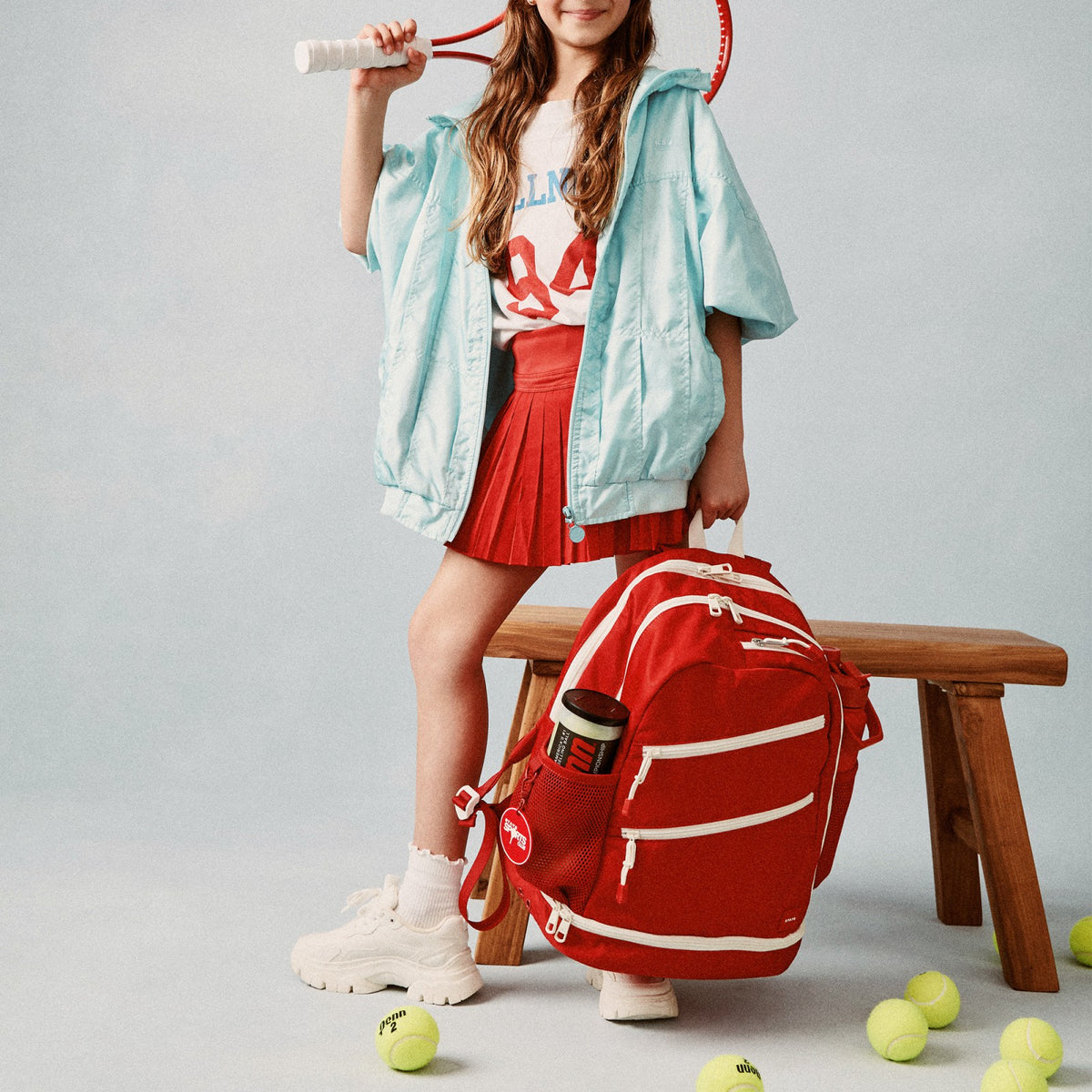 Lenox Tennis Backpack Nylon Red | State Bags Best Seller
