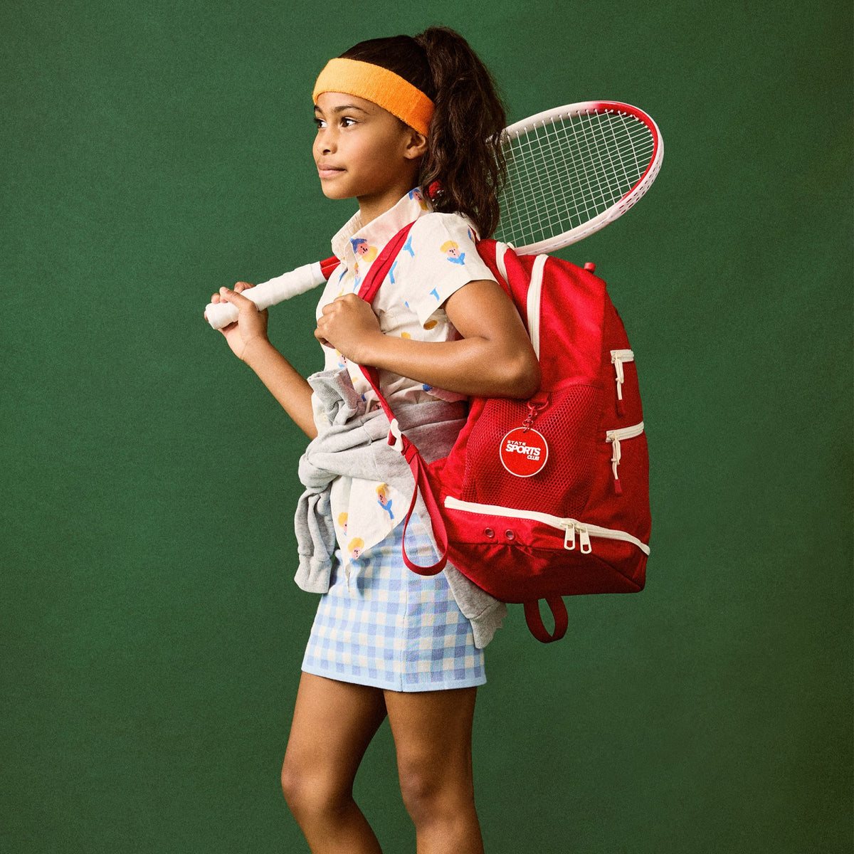 Lenox Tennis Backpack Nylon Red | State Bags Best Seller