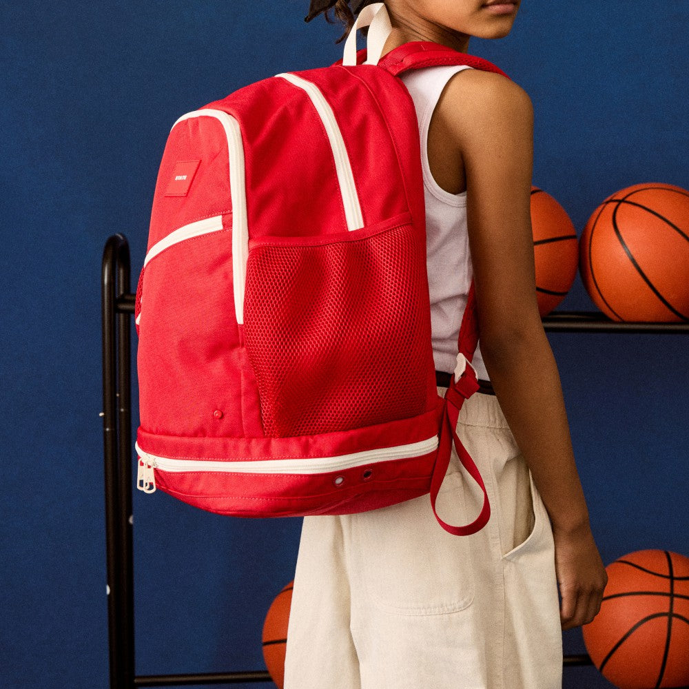 Ozzie Ball Backpack Red | State Bags New
