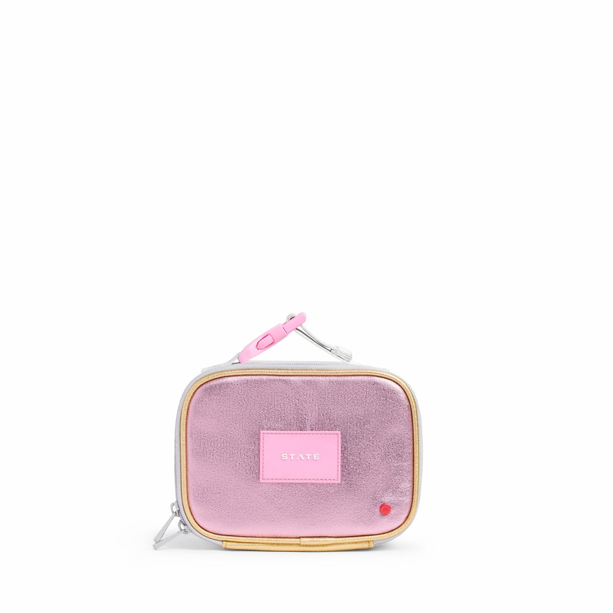 Mini Rodgers Snack Pack Metallic Pink/Silver | State Bags Smart Buy