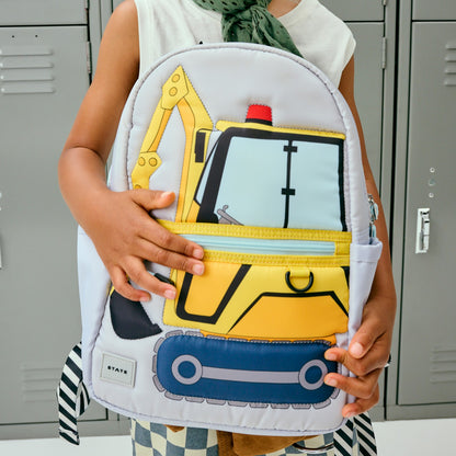Kane Kids Mini Backpack Nylon Puffer Construction Truck | State Bags Hot Sale