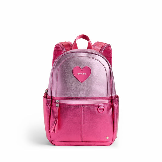 Kane Mini Backpack Metallic Pink/Hot Pink Colorblock | State Bags Customer Favorite