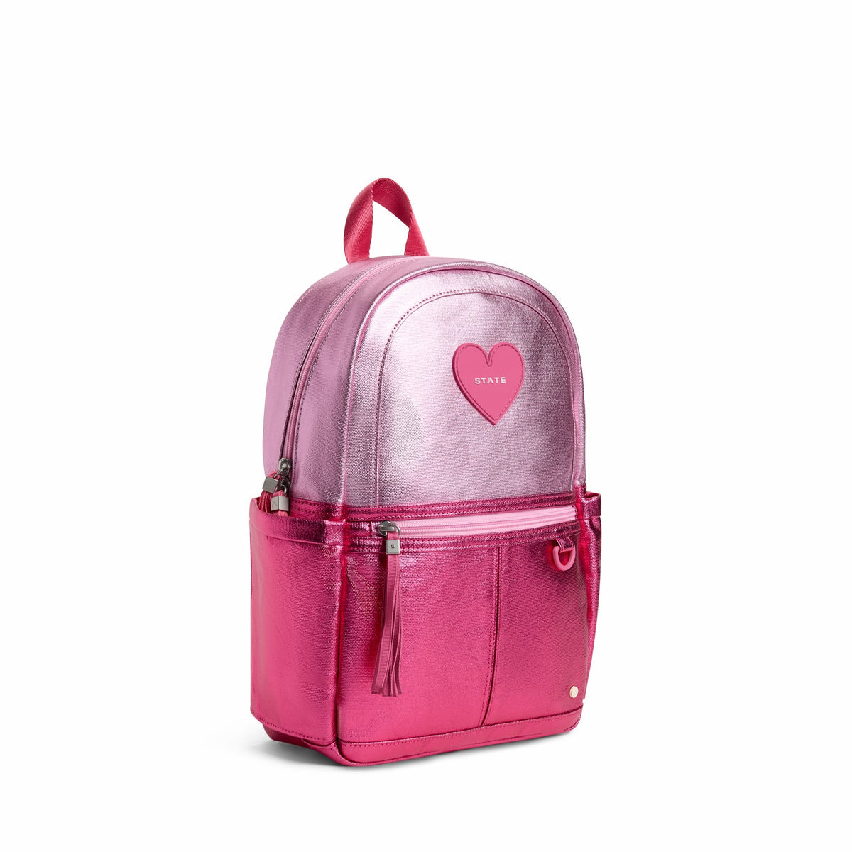 Kane Mini Backpack Metallic Pink/Hot Pink Colorblock | State Bags Customer Favorite