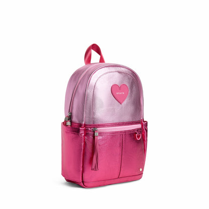 Kane Mini Backpack Metallic Pink/Hot Pink Colorblock | State Bags Customer Favorite