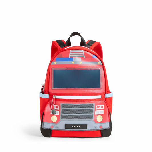 Kane Kids Mini Backpack Recycled Polycanvas Firetruck | State Bags Popular