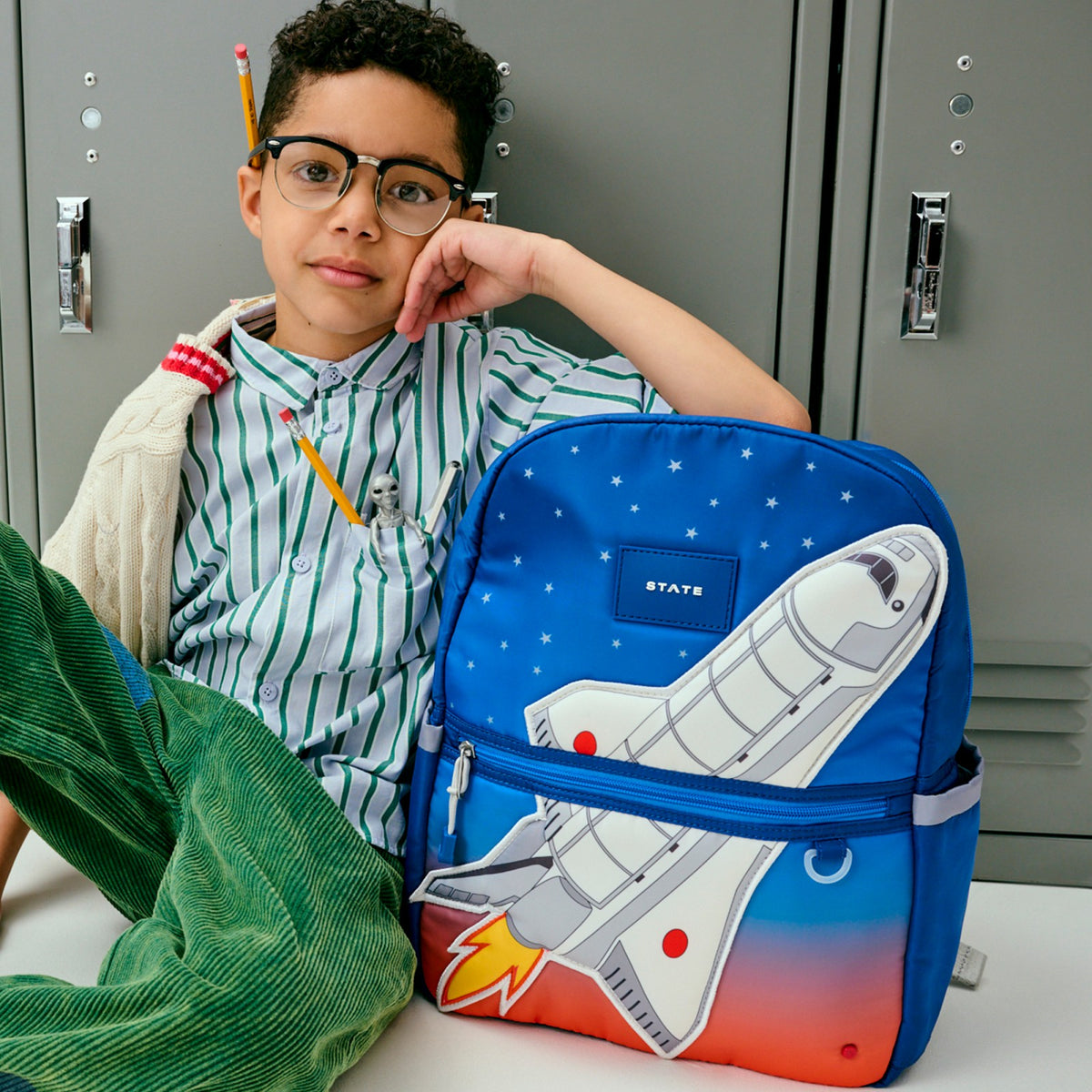 Kane Kids Backpack Nylon Puffer Spaceship | State Bags Top Pick