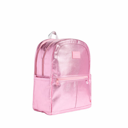 Kane Kids Large Backpack Metallic Pink/Silver | State Bags Great Value