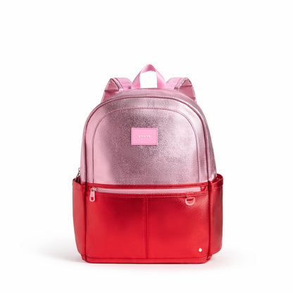 Kane Kids Large Backpack Metallic Pink/Red Colorblock | State Bags Recommended