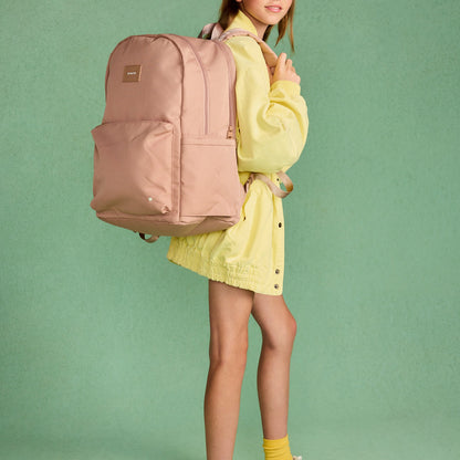 Reed Backpack Recycled Polycanvas Mocha | State Bags Signature