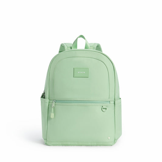 Kane Kids Double Pocket Recycled Polyester Canvas Green | State Bags Everyday