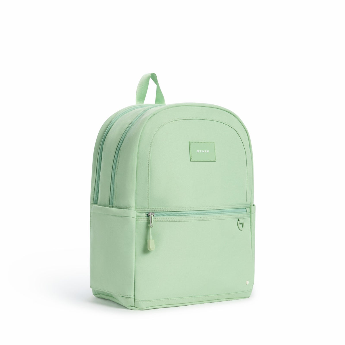 Kane Kids Double Pocket Recycled Polyester Canvas Green | State Bags Everyday