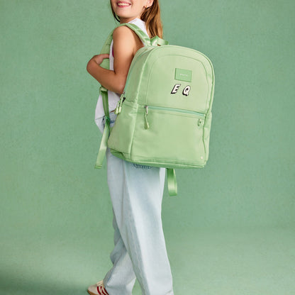 Kane Kids Double Pocket Recycled Polyester Canvas Green | State Bags Everyday