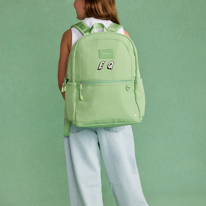 Kane Kids Double Pocket Recycled Polyester Canvas Green | State Bags Everyday