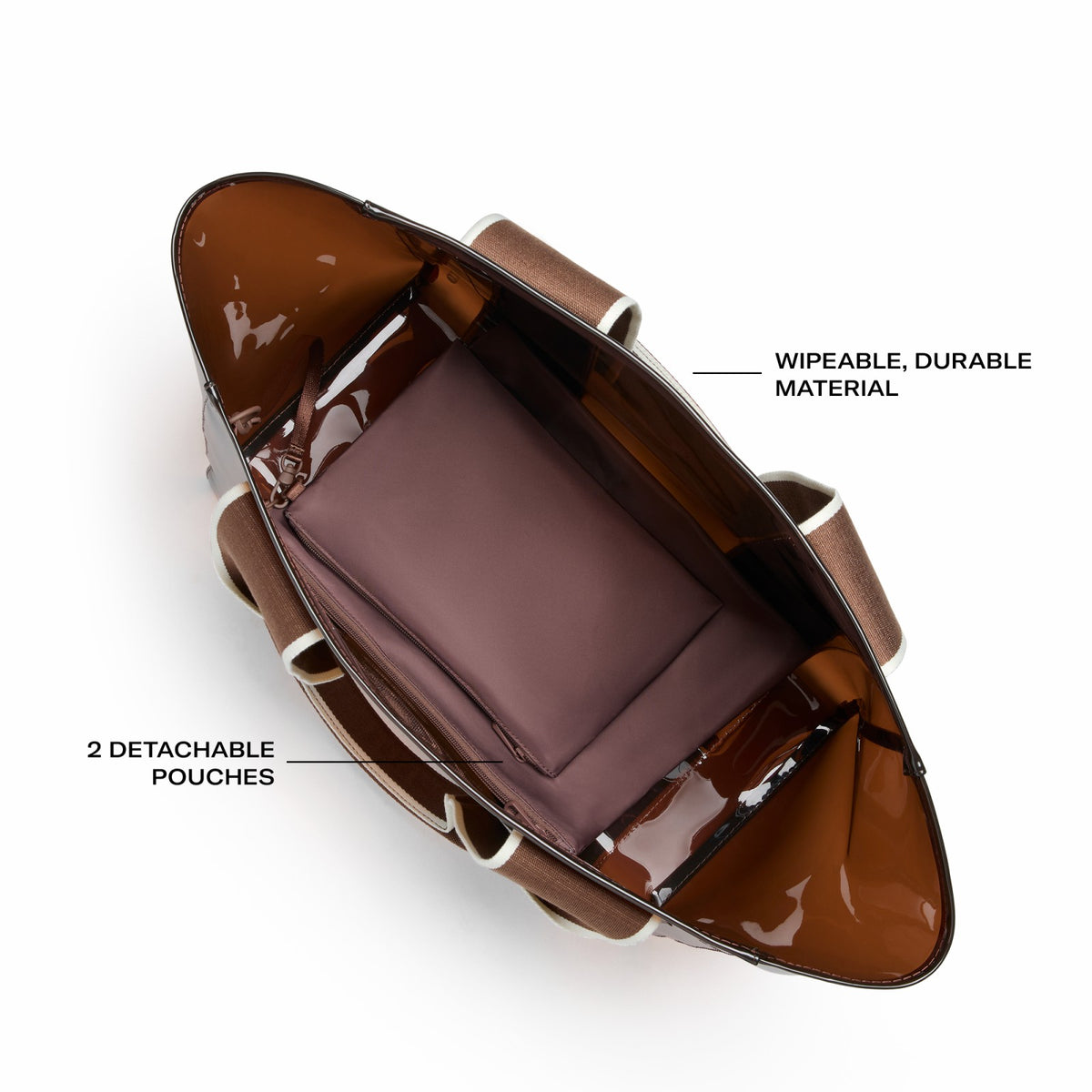 Wellington Cabana Tote TPU Brown | State Bags Classic