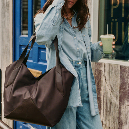 Beverly Tote Recycled Nylon Brown | State Bags Best Price