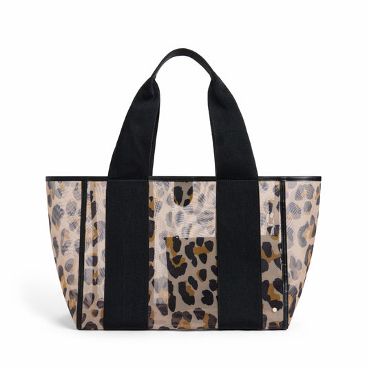 Wellington Cabana Tote Mesh Leopard | State Bags Essential