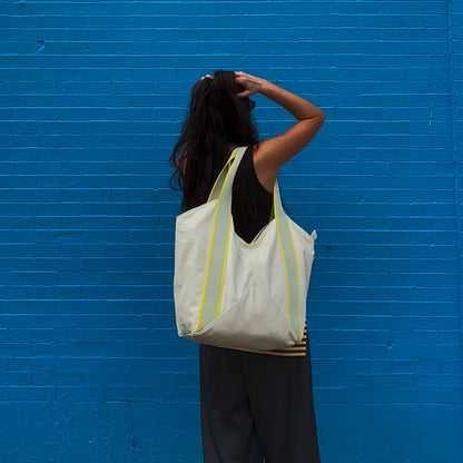Beverly Tote Cotton Canvas Pristine | State Bags Customer Favorite