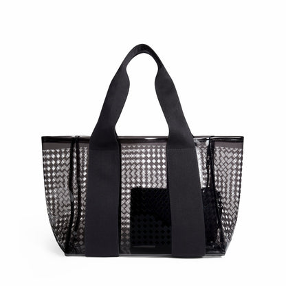 Wellington Cabana Tote Black Perforated TPU | State Bags Signature