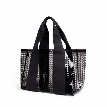 Wellington Cabana Tote Black Perforated TPU | State Bags Signature
