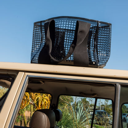 Wellington Cabana Tote Black Perforated TPU | State Bags Signature
