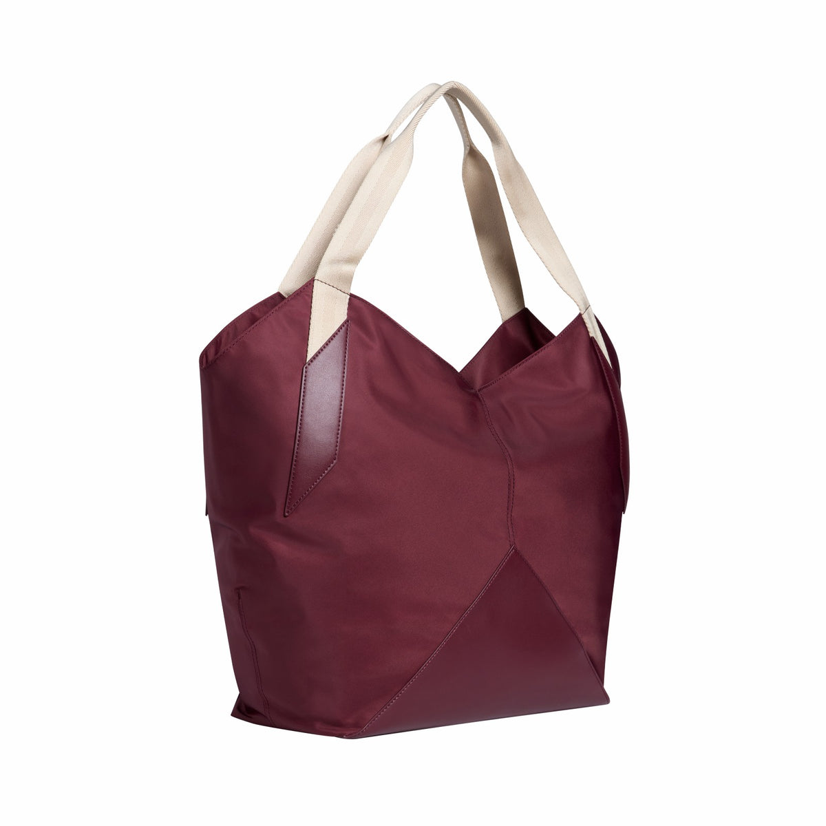 Beverly Tote Recycled Nylon Burgundy | State Bags Special Offer