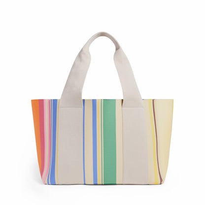 Wellington Cabana Tote Rainbow Stripe | State Bags Value