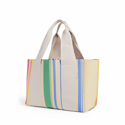 Wellington Cabana Tote Rainbow Stripe | State Bags Value