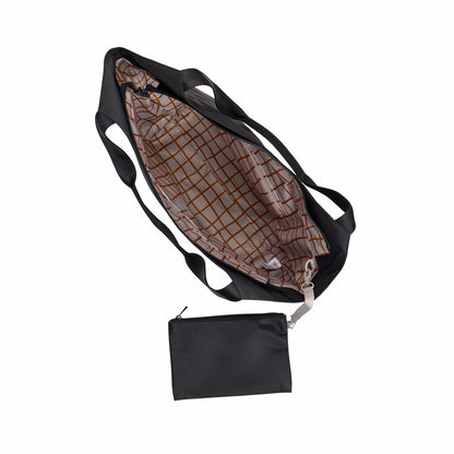 Beverly Tote Recycled Nylon Black | State Bags Smart Buy
