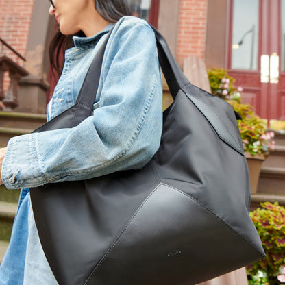 Beverly Tote Recycled Nylon Black | State Bags Smart Buy