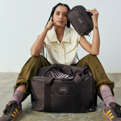 Wellington Weekender Nylon Brown | State Bags Classic
