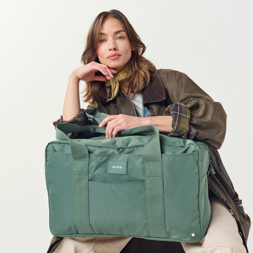 Wellington Weekender Nylon Olive | State Bags Smart Buy