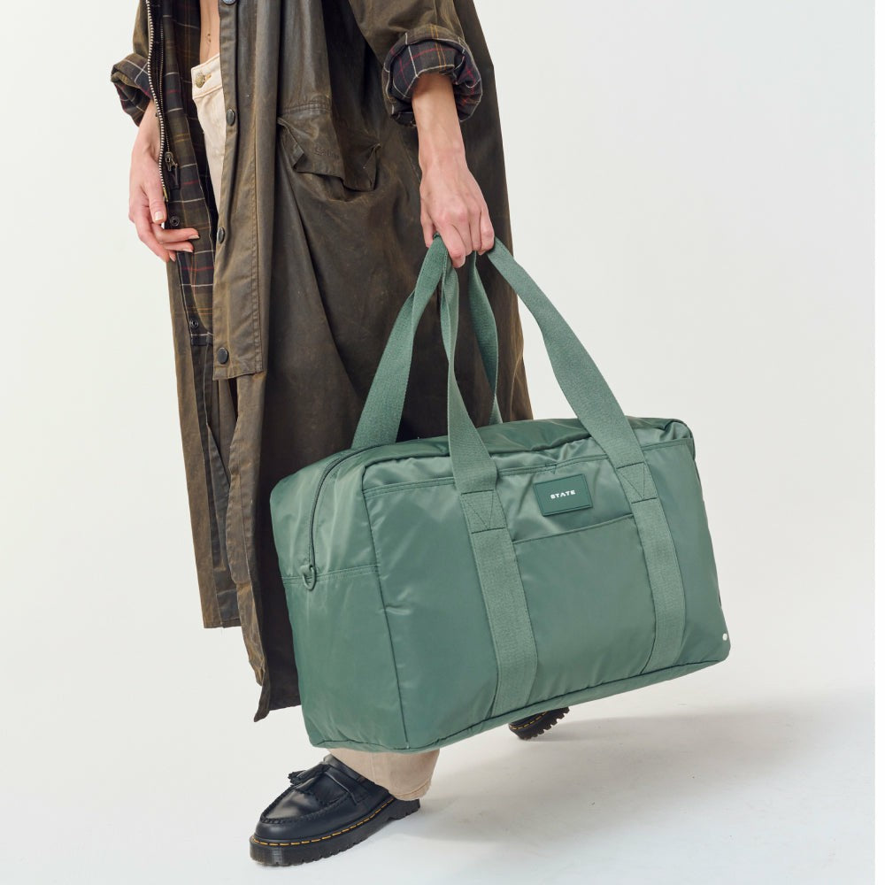 Wellington Weekender Nylon Olive | State Bags Smart Buy