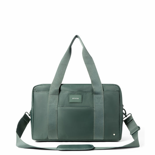 Wellington Weekender Medium Nylon Olive | State Bags Trending