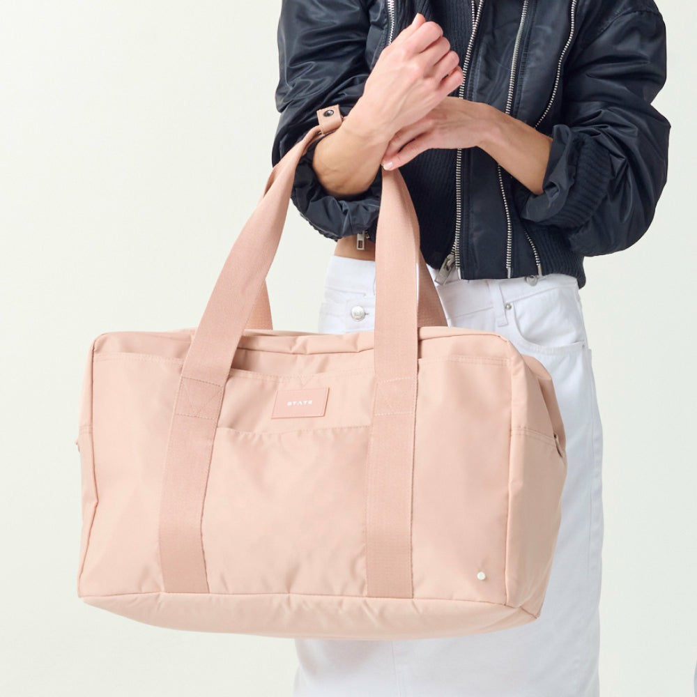 Wellington Weekender Nylon Latte | State Bags Latest