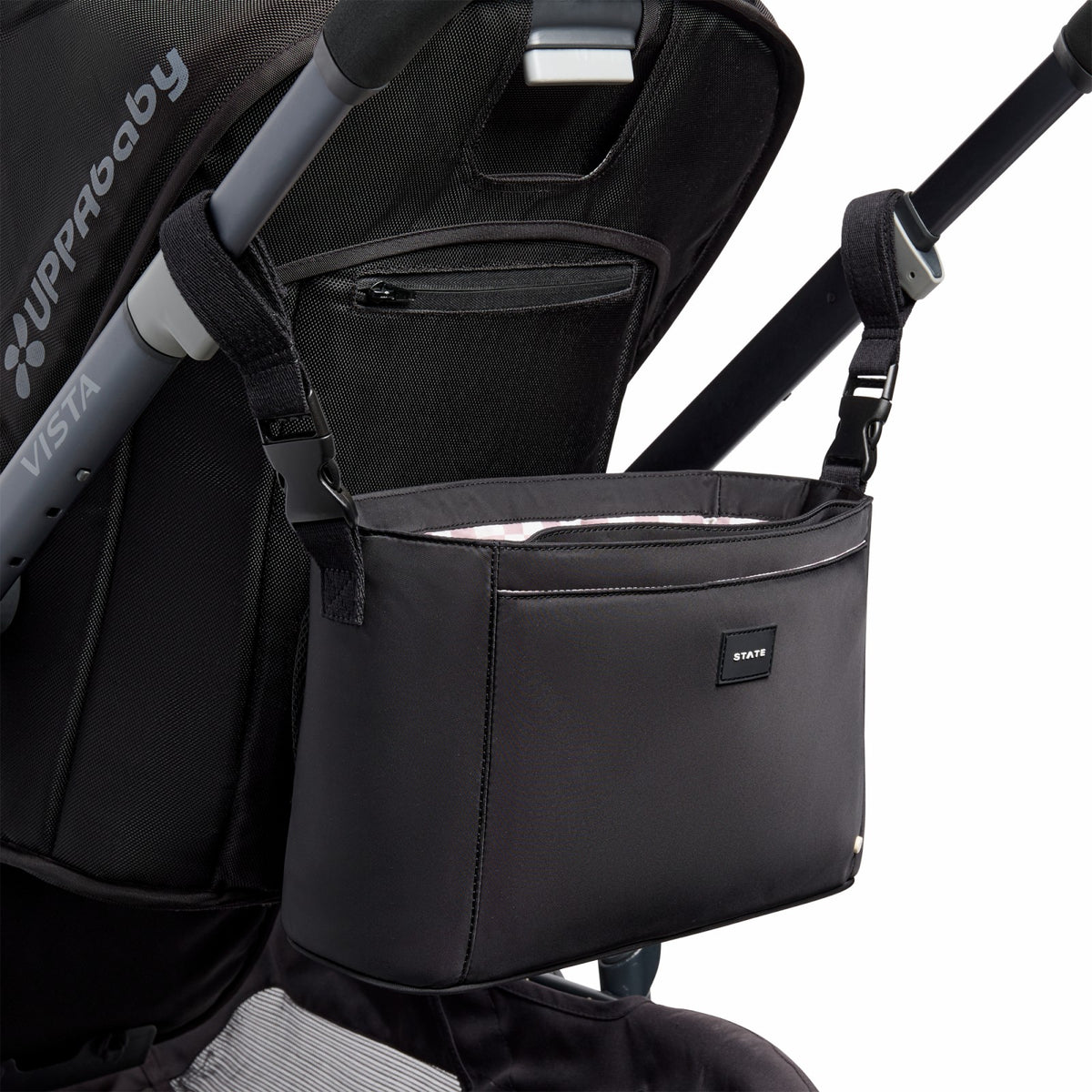 Stroller Organizer Nylon Black | State Bags Great Value