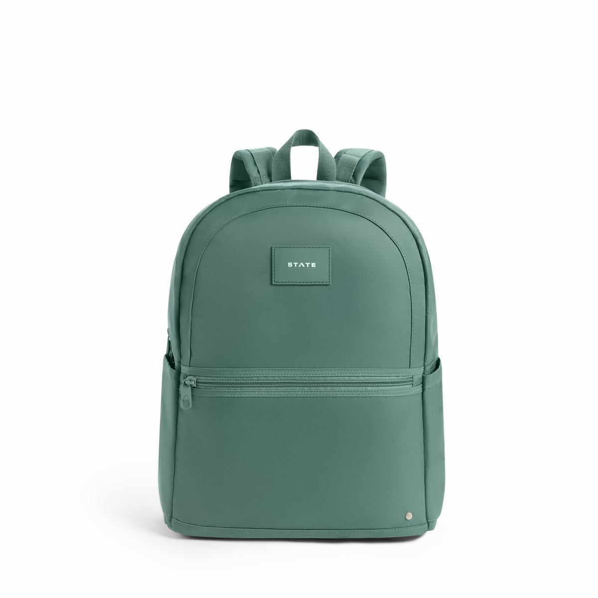 Evans Double Pocket Backpack Recycled Nylon Olive | State Bags Best Seller
